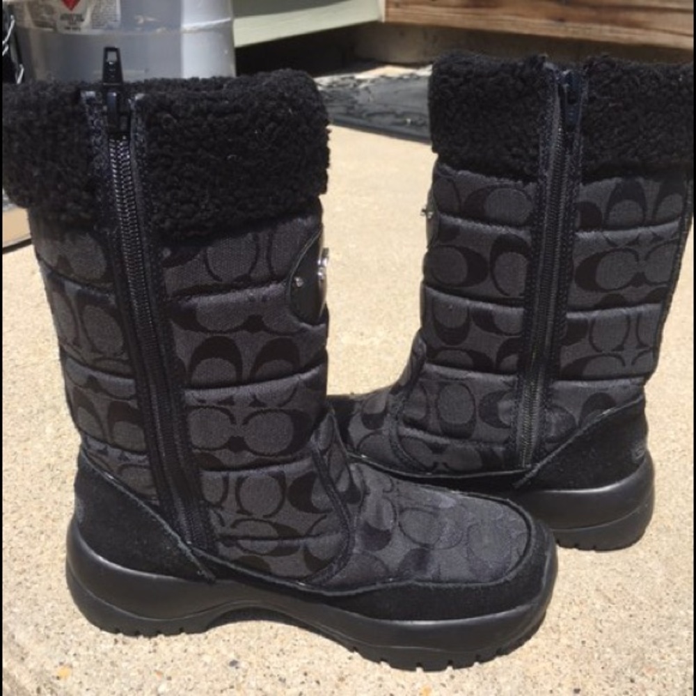 🔥Coach Black Boots - 5 - 💯Authentic - Picture 2 of 7